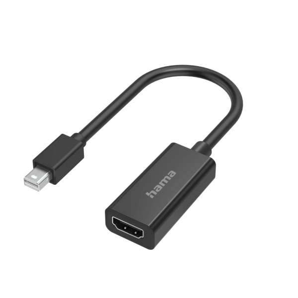 Hama Essential Adapatador de Video - 4K - Mini DisplayPort Macho - HDMI Hembra - Color Negro