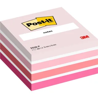 Post-It Cubo de 450 Notas Adhesivas Reposicionables - Forma Cuadrada - 76x76mm - Colores Surtidos