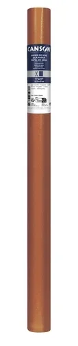 Canson Rollo de Papel Seda 17g/m² - Rollo de 50x500cm - Ideal para Manualidades y Decoracion - Color Cobre