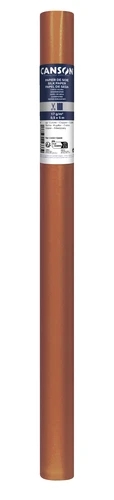 Canson Rollo de Papel Seda 17g/m² - Rollo de 50x500cm - Ideal para Manualidades y Decoracion - Color Cobre