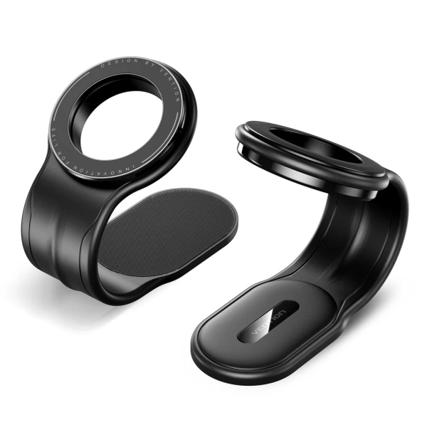 Vention Soporte Magnetico de Smartphone para Coche - Plegable - Base Adhesiva - Velcro - 216.4x66x12.9mm - Color Negro