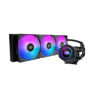 Cooler Master Masterliquid 360 Core Nex ARGB Kit de Refrigeracion Liquida - Ventiladores Preinstalados ARGB - Iluminacion Espejo Infinito - Color Negro