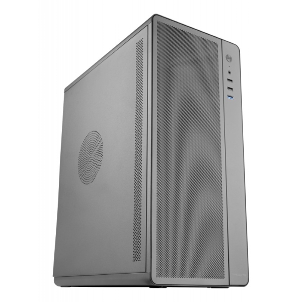 Tacens Aero Caja Semitorre ATX - Ventilador Ultrasilencioso de 120mm - Panel Frontal y Lateral de Malla - Estructura Metalica - Puerto de Audio/USB-A - 414x342x186mm - Color Negro