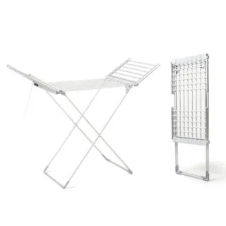 Innovagoods Warmmat Tendedero Electrico con Alas - 230W - 20 Barras - Soporta 15kg - Pantalla Tactil - Temperatura hasta 60ºC - Plegable - Temporizador - Autoapagado - 148x112x54cm - Color G