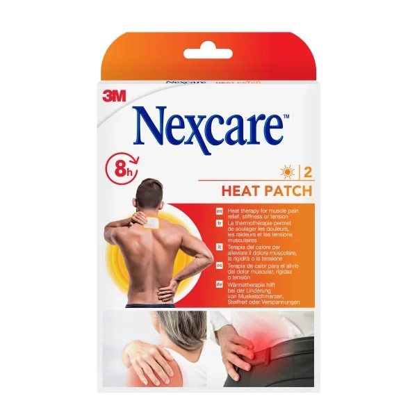 Nexcare Pack de 2 Parches Termicos - 9.5x13cm - Color Blanco