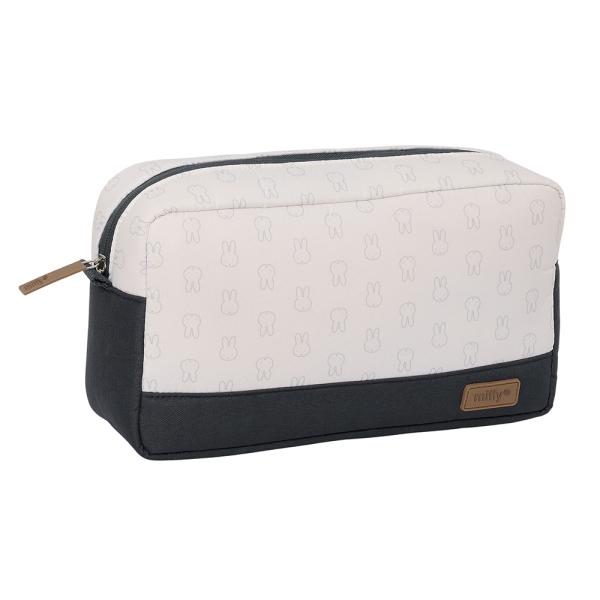 Safta Miffy Mum Moon Neceser de 4.05L - Compartimento con Cremallera - Material Reciclable - Repele el Agua - 280x90x160mm - Color Blanco y Negro