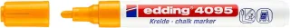 Edding 4095 Rotulador de Tiza Liquida - Punta Redonda - Trazo entre 2 y 3mm - Olor Neutro - Color Naranja Neon · Pack de 10 uds.