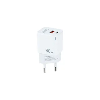 TOOQ Cargador pared GAN USB-C/USB-A 30W
