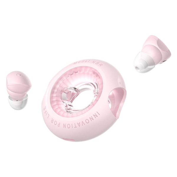 Vention Tiny T17 Auriculares Bluetooth 5.3 con Estuche de Carga - True Wireless - 6h Autonomia - LED - Color Rosa