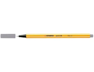 Stabilo Point 88 Rotulador de Punta Fina de Fibra - Trazo de 0.4 mm - Tinta con Base de Agua - Color Gris Oscuro · Pack de 10 uds.