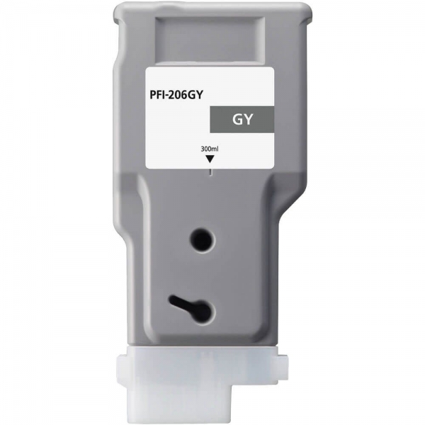 Canon PFI206 Gris Cartucho de Tinta Pigmentada Generico - Reemplaza 5312B001/PFI-206GY