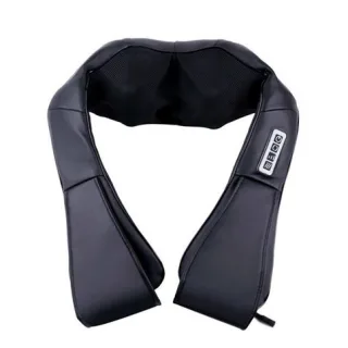 XO FG09 Masajeador de Cuello con Calor - 3 Niveles - 30W - Adaptador y Cable para Coche - Color Negro