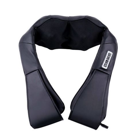 XO FG09 Masajeador de Cuello con Calor - 3 Niveles - 30W - Adaptador y Cable para Coche - Color Negro