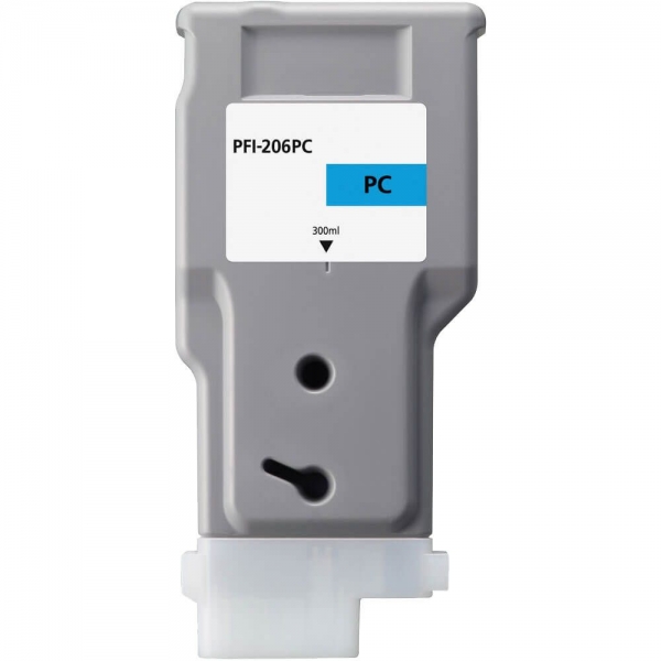 Canon PFI206 Cyan Photo Cartucho de Tinta Pigmentada Generico - Reemplaza 5307B001/PFI-206PC
