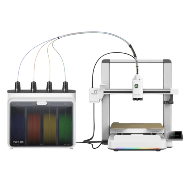 Creality Sparkx i7 Combo Impresora 3D Abierta + Unidad CFS - Volumen 26x26x25.5cm - Camara HD de 720px - Sistema Multicolor CFS Lite - Cuerpo Metalico - Velocidad Hasta 500 mm/s - USB, WiFi
