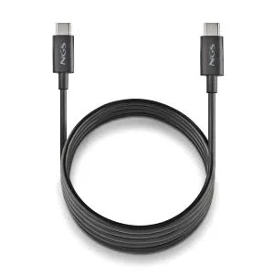 NGS CABLE CARGA RAPIDA USB-C A USB-C 1M NEGRO