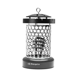 Orbegozo LO 8005 Estufa Electrica Compacta y Segura - Potencia 400W - Gancho Incorporado - Rejilla de Seguridad - 2 Niveles de Calor - 145x250x155mm - Color negro
