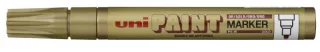 Uni-ball PX-20 Paint Marker - Marcador de Pintura - Punta Acrilica de Bala 2.2-2.8mm - Permanente en Todas las Superficies - Resistente a Luz y Agua - Color Oro · Pack de 12 uds.
