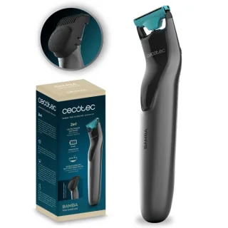 Cecotec Bamba PrecisionCare OneShave Afeitadora Recortadora 2 en 1 - Uso Inalambrico - Cuchillas de Acero Inoxidable - Peine Ajustable de 0.5 a 10mm - Ergonomico - Protector de Cuchilla - Co