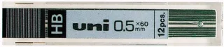 Uni-ball UL-1405 Pack de 12 Minas 0.5mm HB - Color Grafito · Pack de 12 uds.