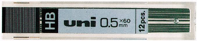 Uni-ball UL-1405 Pack de 12 Minas 0.5mm HB - Color Grafito · Pack de 12 uds.