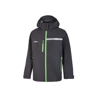 Upower Tutendo Chubasquero Impermeable Transpirable - Talla 2XL - Grafeno Termorregulador, Bacteriostatico, Costuras Termoselladas, Capucha Ajustable, Elementos Reflectantes, Multiples Bolsi