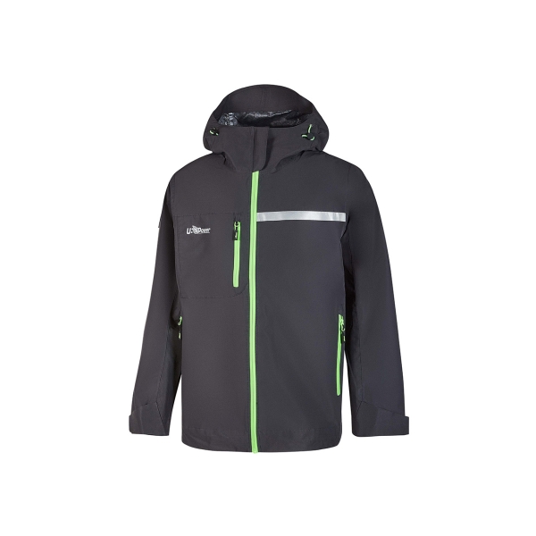 Upower Tutendo Chubasquero Impermeable Transpirable - Talla 2XL - Grafeno Termorregulador, Bacteriostatico, Costuras Termoselladas, Capucha Ajustable, Elementos Reflectantes, Multiples Bolsi