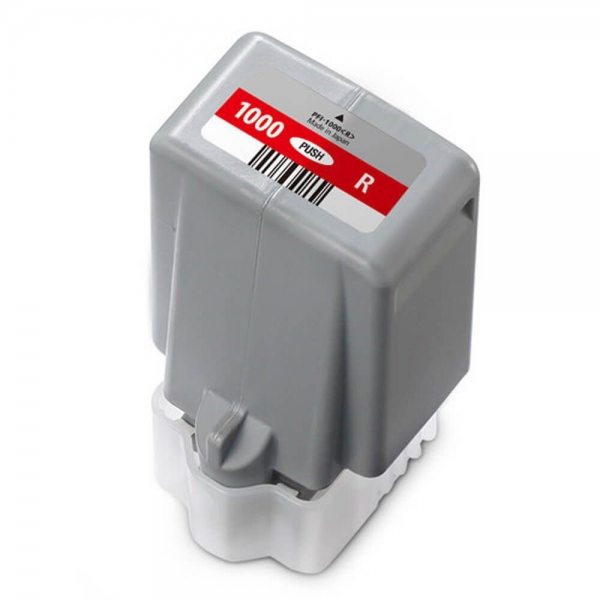 Canon PFI1000 Rojo Cartucho de Tinta Pigmentada Generico - Reemplaza 0554C001/PFI-1000R