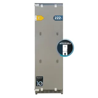 Cecotec Bolero CoolMarket UF BI-D 222 GREY E Congelador Integrable - Capacidad 222L - 1 Puerta - Temperatura Regulable - Fast Freezing - Modo Vacaciones - Total Nofrost - 187x55.9cm - Color