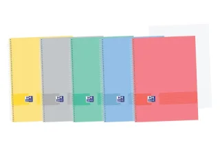 Oxford & You Europeanbook A4+ Tapa Extradura - Cuaderno con 100 Hojas - Tamaño A4+ - 5x5 con 2 Margenes · Pack de 5 uds.
