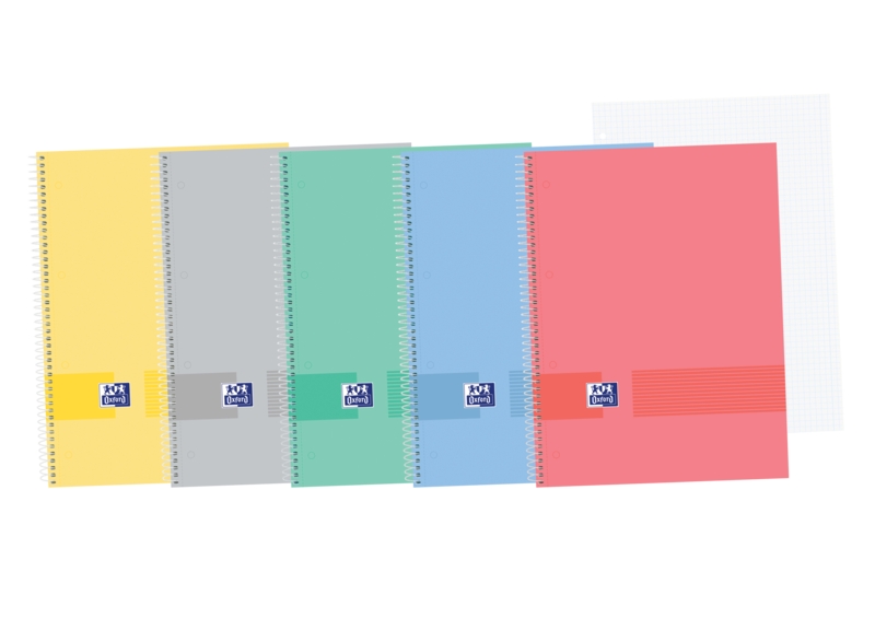 Oxford & You Europeanbook A4+ Tapa Extradura - Cuaderno con 100 Hojas - Tamaño A4+ - 5x5 con 2 Margenes · Pack de 5 uds.