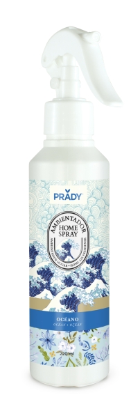 Prady Ambientador Home Spray Oceano - Frasco de 220 ml - Spray Pulverizador