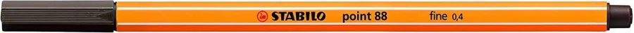 Stabilo Point 88 Rotulador de Punta Fina de Fibra - Trazo de 0.4 mm - Tinta con Base de Agua - Color Ocre · Pack de 10 uds.