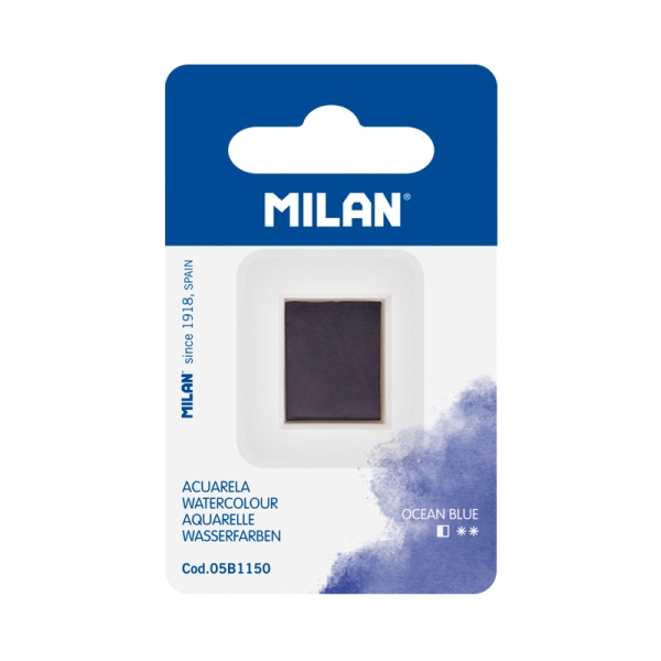 Milan Art Acuarela de Recambio - Medio Godet - Color Azul