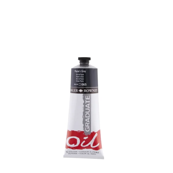 Daler Rowney Graduate Pintura al Oleo - Tubo de Aluminio - 220ml - Color Gris de Payne