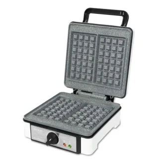 Cecotec Fun Gofrestone Double Gofrera 1200W - Capacidad para 2 Gofres - Revestimiento Antiadherente RockStone - Termostato Regulable - Gofres Gran Formato