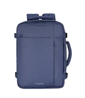 Tucano Tugo ML Mochila Portatil 17" - Mochila de Viaje para Cabina - Compartimento Trasero Acolchado - Soporte Airtag - Color Azul