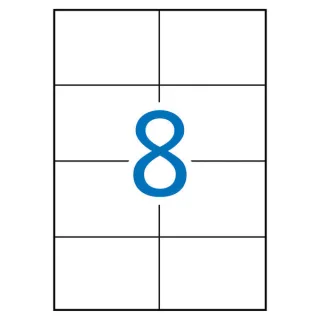 Apli Etiquetas Blancas Permanentes para Laser 105.0 x 74.0mm 250 Hojas