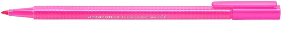 Staedtler Triplus Color 323 Rotulador de Punta Fina - Trazo 1mm Aprox - Tinta Base de Agua - Color Rosa Neon · Pack de 10 uds.