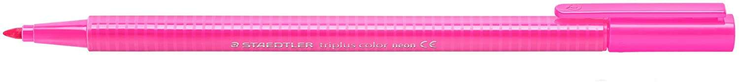 Staedtler Triplus Color 323 Rotulador de Punta Fina - Trazo 1mm Aprox - Tinta Base de Agua - Color Rosa Neon · Pack de 10 uds.