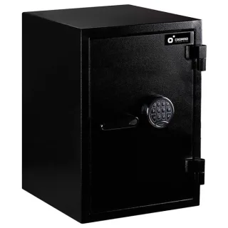 Cromad E14450 Caja Fuerte - Certificacion Europea ECB.S Nivel S2 - Cerradura Electronica con Teclado EASTHOUSE - Acero Macizo de Alta Resistencia - Sistema de Doble Bulon - 550x410x405mm