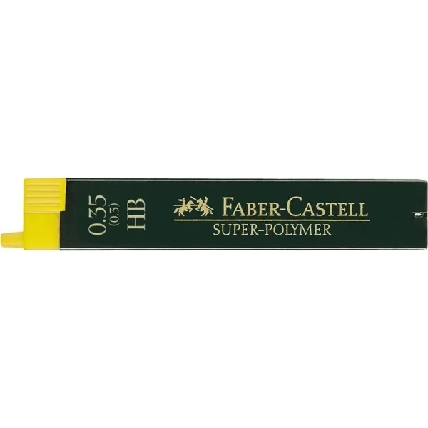 Faber-Castell 9063 Pack de 12 Minas Super-Polymer para Portaminas 0.3 HB - Resistentes y Suaves · Pack de 12 uds.