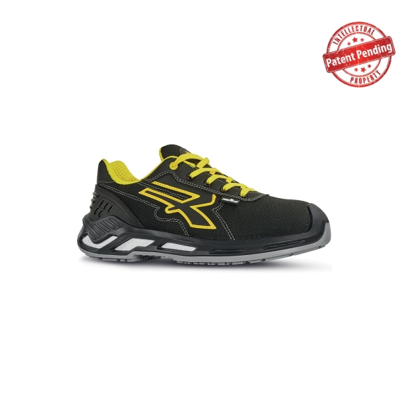 Upower Krug S ESD Calzado de Seguridad Bajos - Talla 35 - Proteccion Avanzada S3S CI FO SR, Puntera de Aluminio, Parte Superior Hidrorepelente, Suela Antideslizante, Escudo Anti-Impactos - C