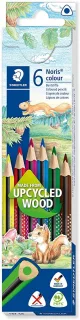 Staedtler Noris Colour 187 Pack de 6 Lapices Triangulares de Colores - Resistencia a la Rotura - Colores Surtidos