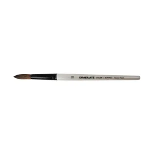 Daler Rowney Graduate Pincel Acuarela - Mezcla de Pelo de Pony y Sintetico - Mango Corto - Redondo Lavis Nº18 · Pack de 3 uds.