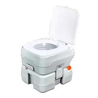 Muvip Inodoro Quimico Portatil 15 Litros con Nivel - Color Blanco