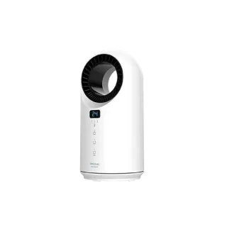 Cecotec ReadyWarm 8200 Bladeless Calefactor sin Aspas - 1500W - LED Tactil - 3 Modos de Calor - Modo Oscilante - Temporizador - Seguridad con Triple Proteccion - 18x17.5x36.5cm - Color Blanc