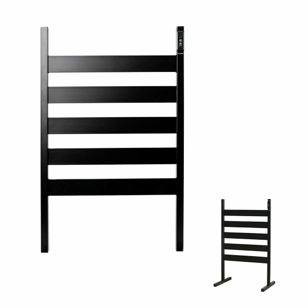 Innovagoods Towarck Toallero Electrico de 5 Barras - Potencia 140W - IP44 - Cable 140cm - Incluye Accesorios - Temperatura Regulable - Temporizador - Apagado Automatico - 50x80x10cm - Color Negro