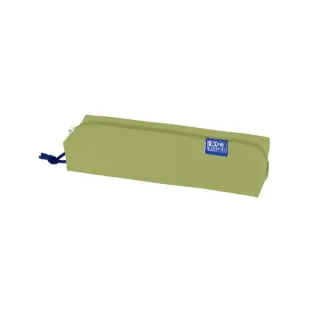Oxford Kangoo Live and Go Estuche Rectangular Mediano - Goma Elastica para Cuadernos - Color Verde