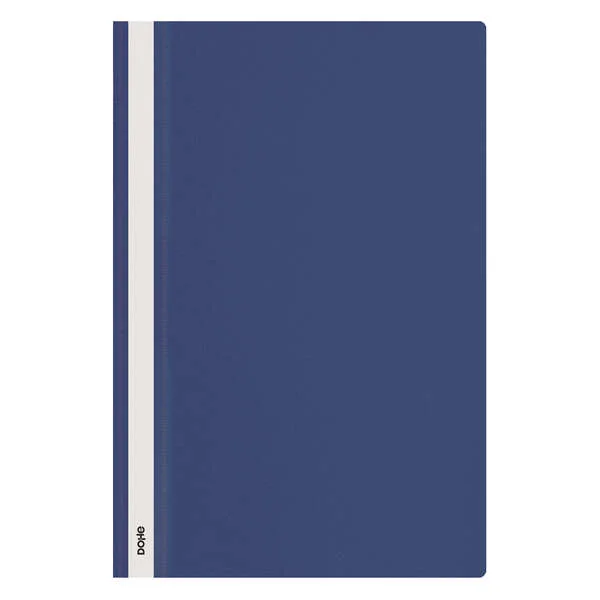 Dohe Dosier con Fastener - Tamaño Folio - Cubierta Transparente y Trasera Opaca - Fabricado en Polipropileno · Pack de 10 uds.